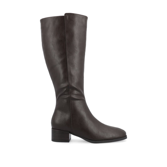 Journee DEVRI KNEE HIGH BOOTS IN WIDE CALF - Brown