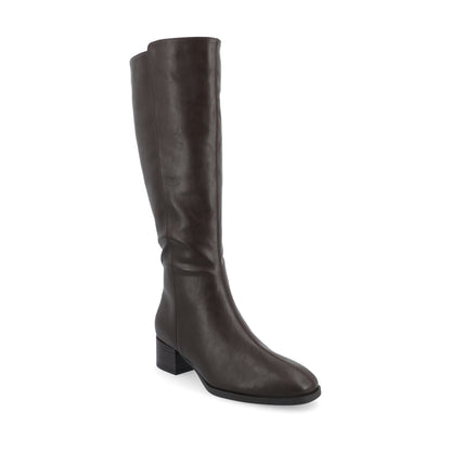 Journee DEVRI KNEE HIGH BOOTS IN WIDE CALF - Brown