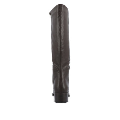 Journee DEVRI KNEE HIGH BOOTS IN WIDE CALF - Brown