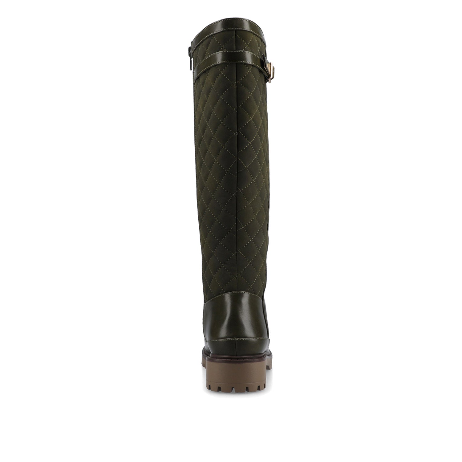 Journee ZEMMIE QUILTED BOOTS - Olive