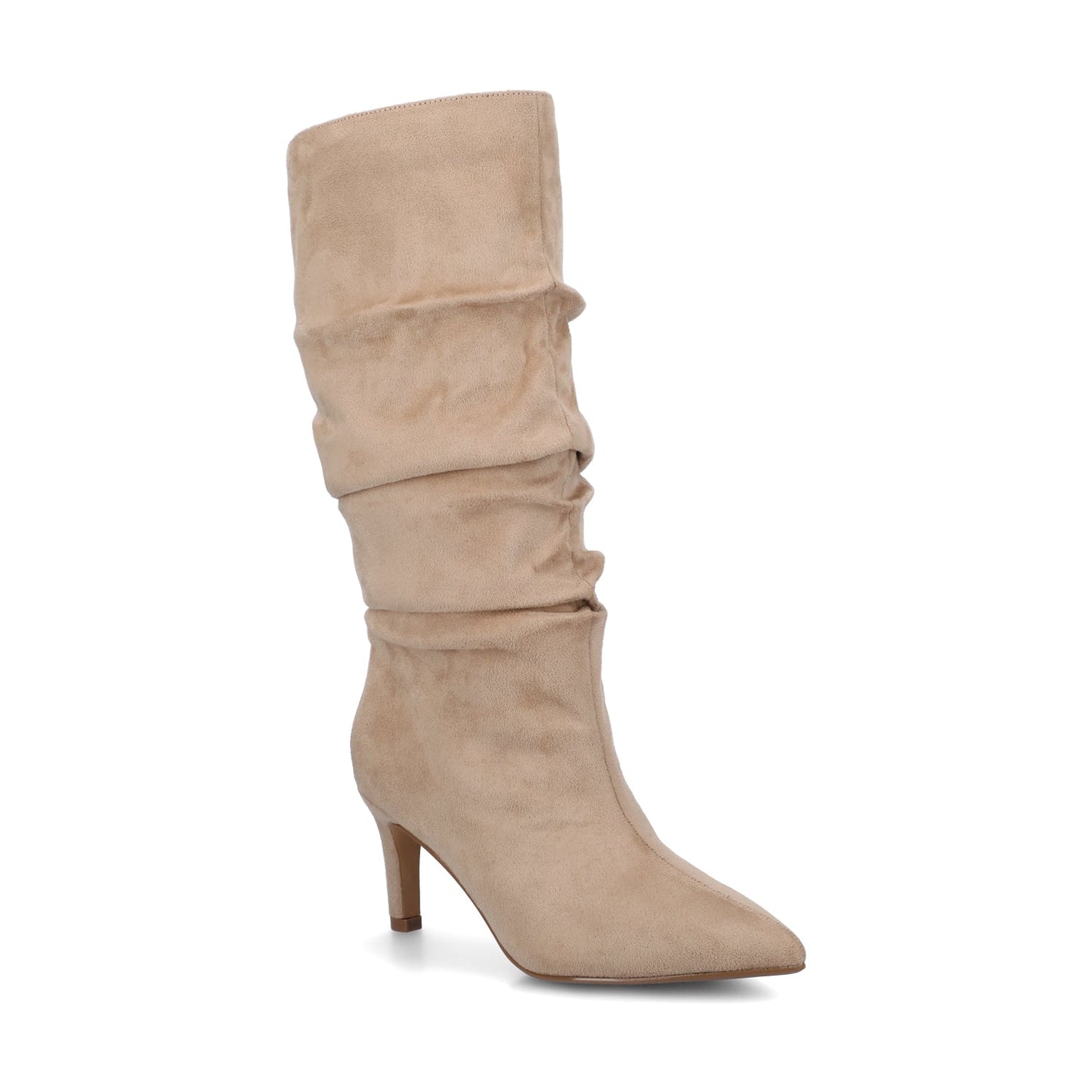 Journee SONNET SLOUCHY BOOTS IN WIDE CALF - Taupe