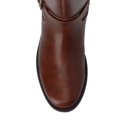 Journee SONNY KNEE HIGH BOOT IN WIDE CALF - Cognac