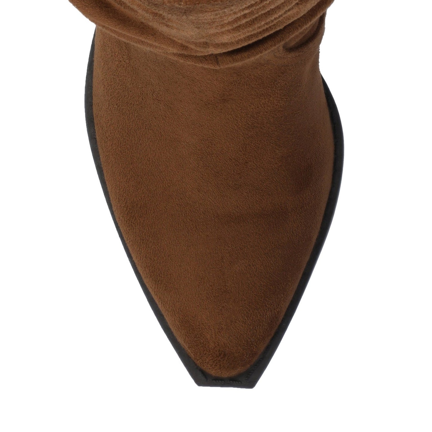 Journee KALEAH KNEE HIGH SLOUCHY BOOT IN WIDE CALF - Brown