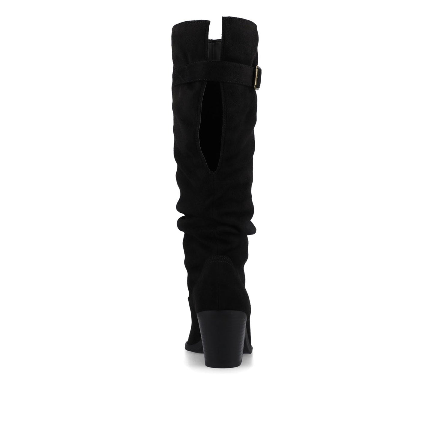 Journee KALEAH KNEE HIGH SLOUCHY BOOT IN WIDE CALF - Black