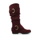 Oxblood Faux Suede