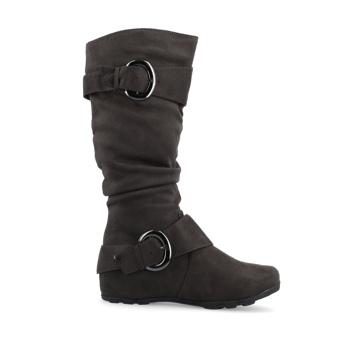 Grey Faux Suede,6,Wide