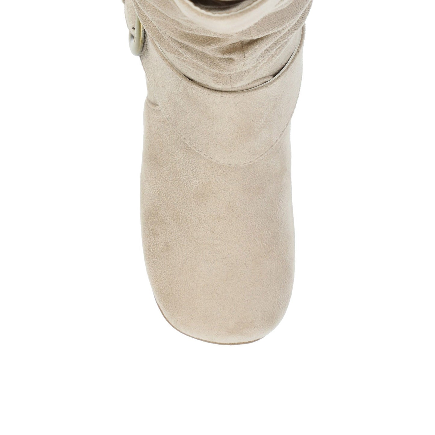Journee JESTER KNEE HIGH BOOTS IN WIDE CALF - Stone Faux Suede