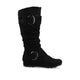 Black Faux Suede