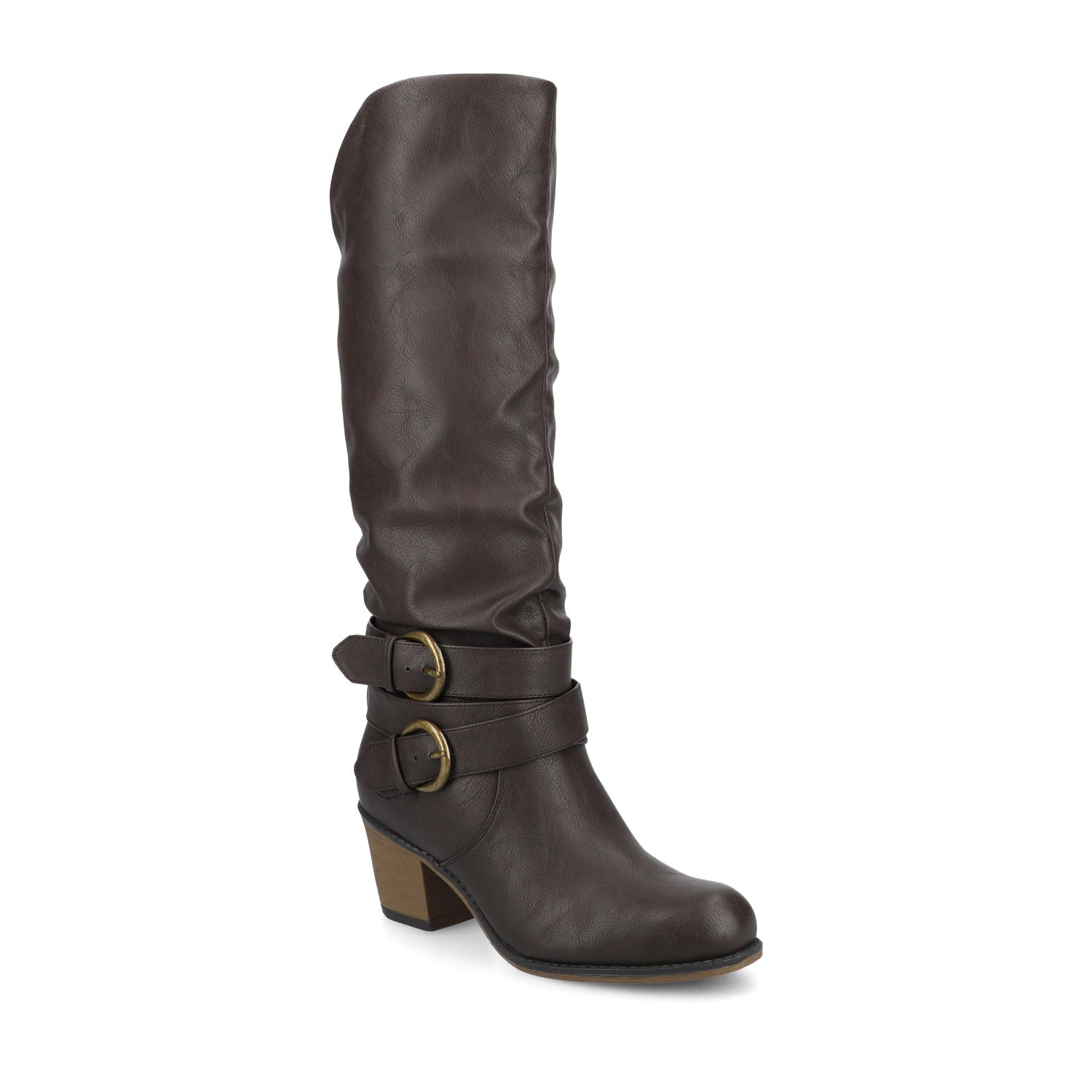 Journee Late Wide Calf Boot | Women's Slouchy Boots