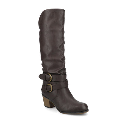 Journee Late Wide Calf Boot | Women's Slouchy Boots