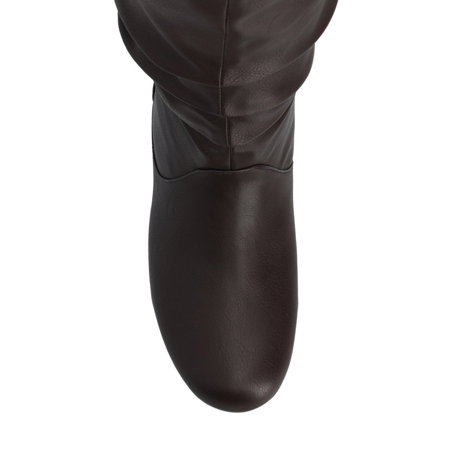 Journee JAYNE KNEE HIGH BOOTS IN WIDE CALF - Brown