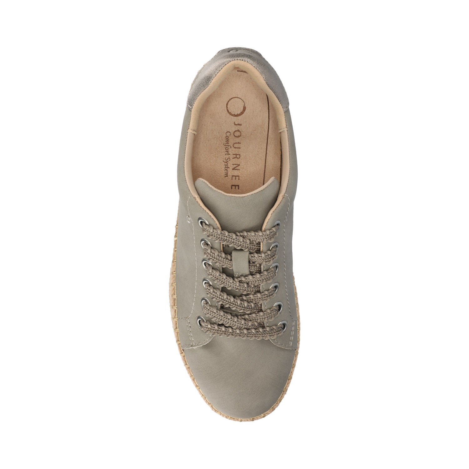 Journee COSIMA ESAPDRILLE SNEAKERS - Greige/Pewter