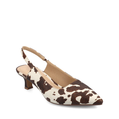 Journee PAULINA KITTEN HEELS IN STATEMENT PATENT - Cow