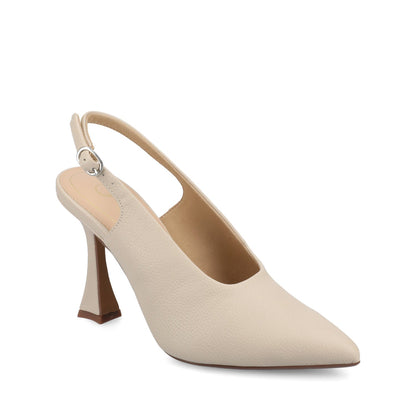 Journee VERENA SLING BACK PUMPS - Bone
