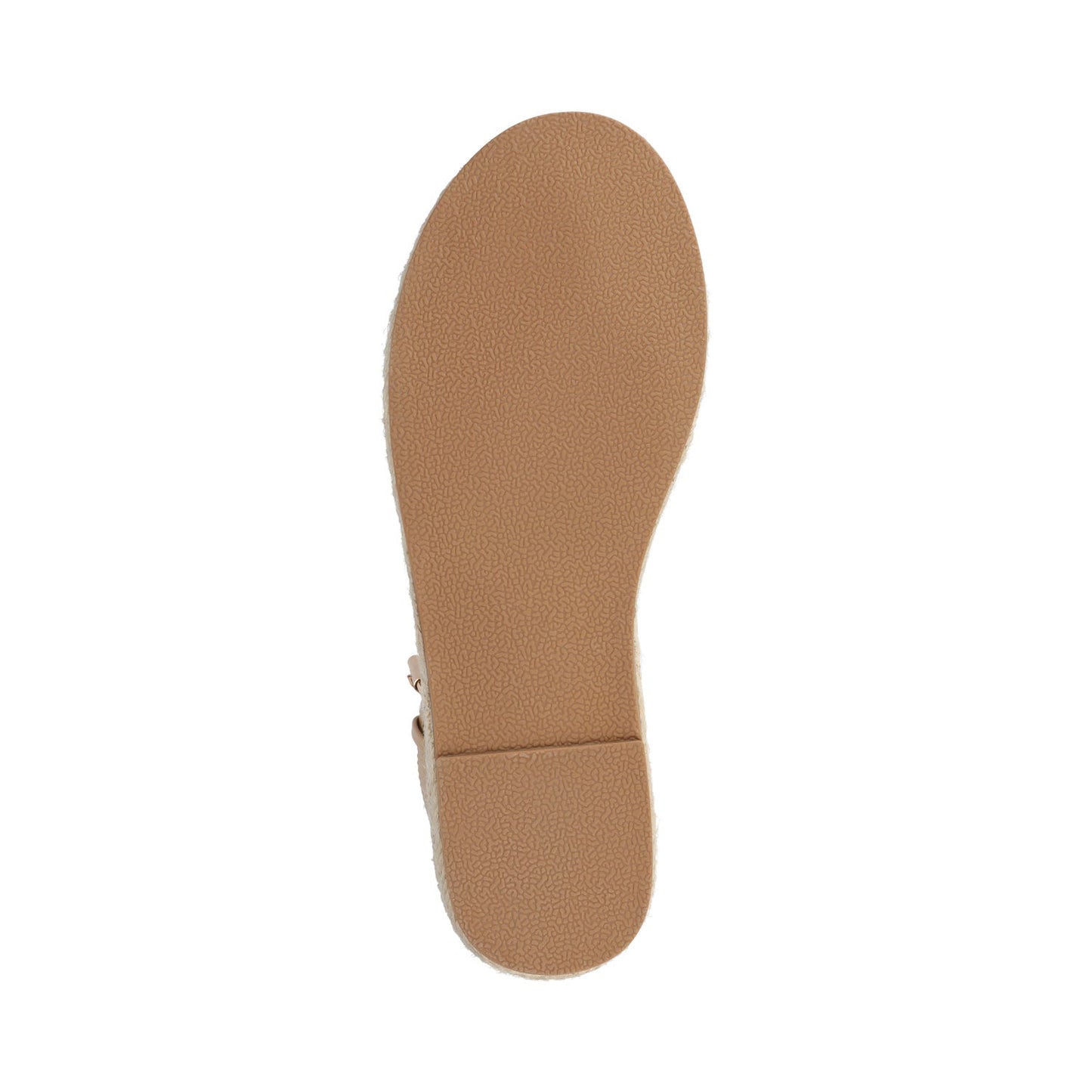 Journee TRISTEEN ESPADRILLE SANDALS IN FABRIC - Tan/Beading
