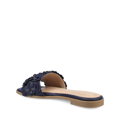 Journee AZALEA SLIP ON SANDALS - Navy