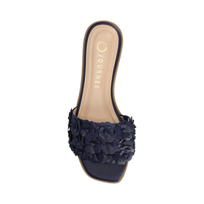 Journee AZALEA SLIP ON SANDALS - Navy
