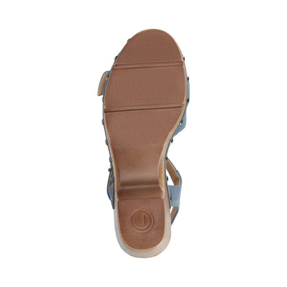 Journee SISILIA CLOG SANDALS - Blue