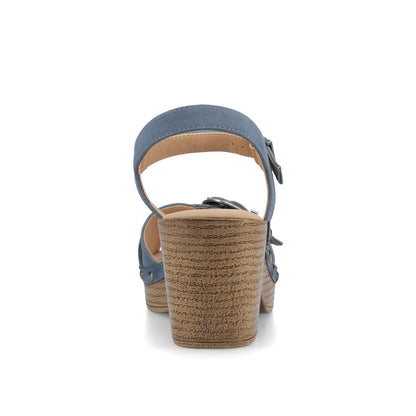 Journee SISILIA CLOG SANDALS - Blue
