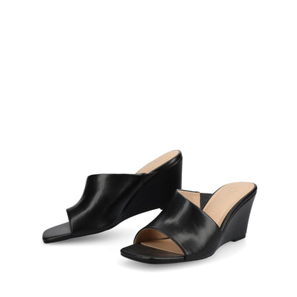 Journee CLEMENTINE WEDGE SANDALS - Black