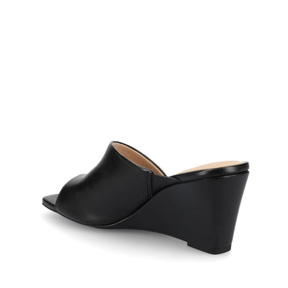 Journee CLEMENTINE WEDGE SANDALS - Black