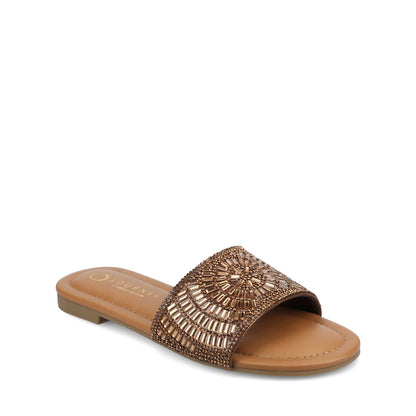Journee MARIA SLIP ON SANDALS - Gold