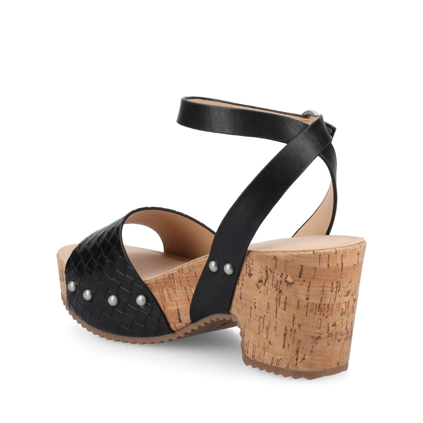 Journee VANESSA PLATFORM CLOG SANDALS - Black Woven