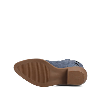 Journee UNDERWOOD WESTERN STAR BOOTIES - Denim