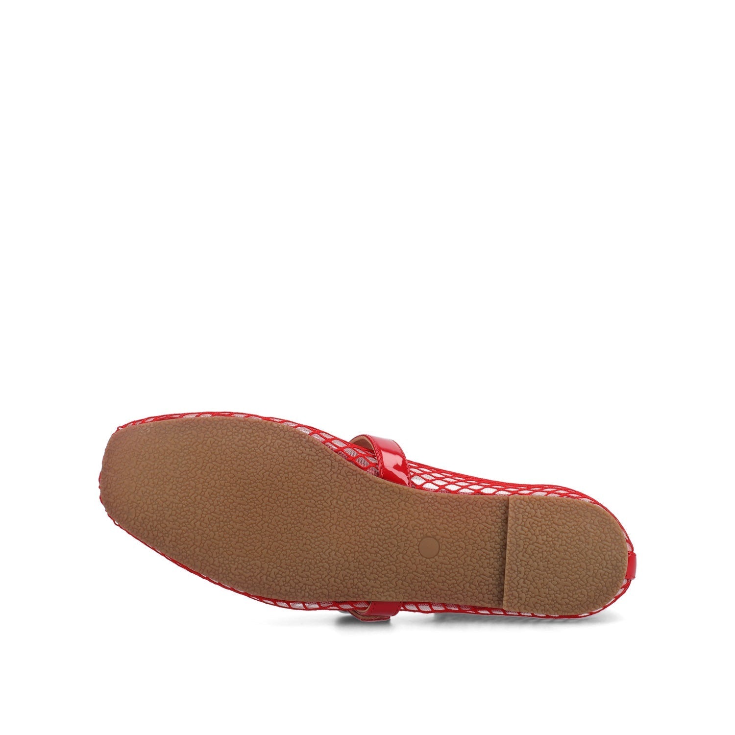 Journee CASHA MARY JANE FLATS IN MESH - Red Mesh