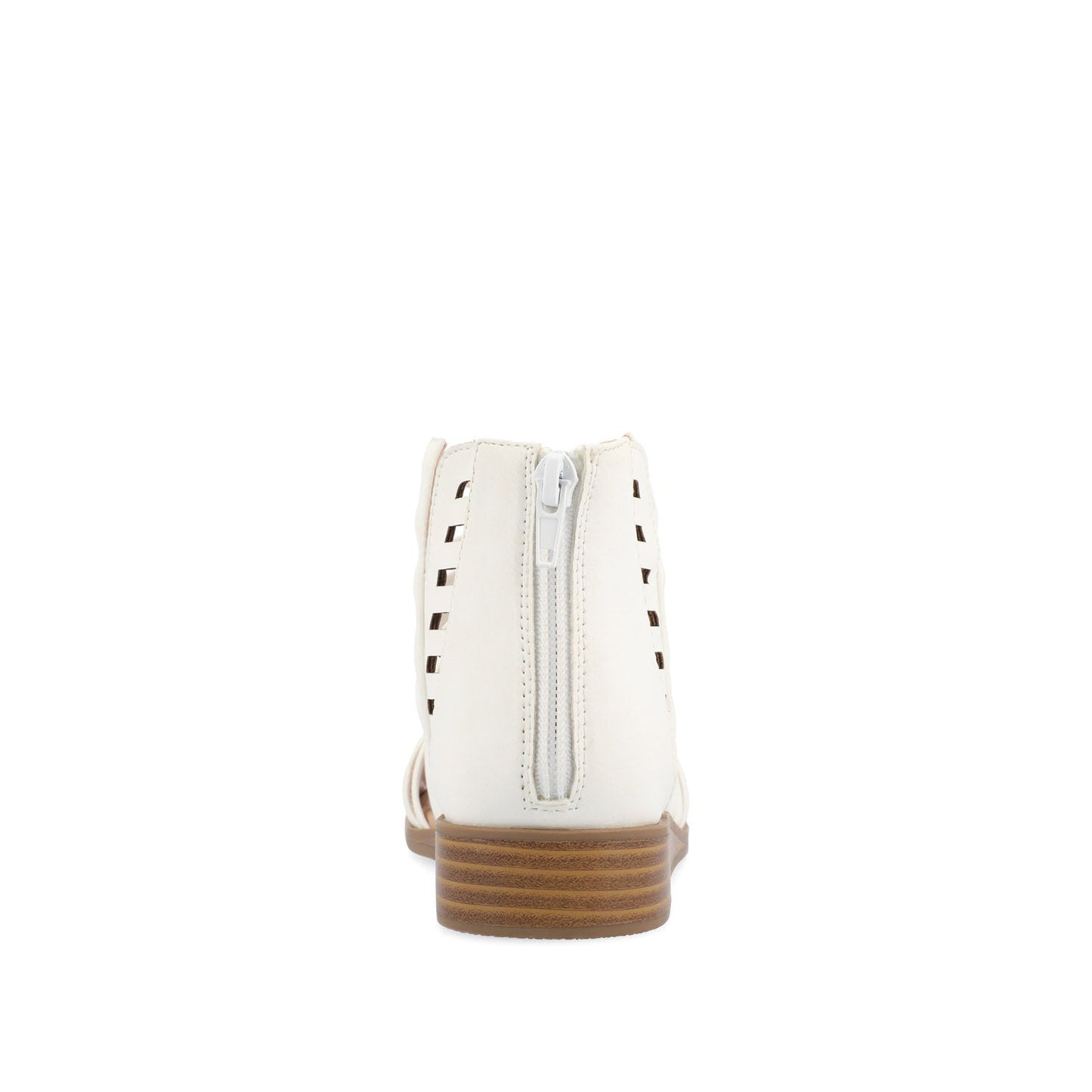 Journee DELILAH GLADIATOR SANDALS IN VEGAN LEATHER - White