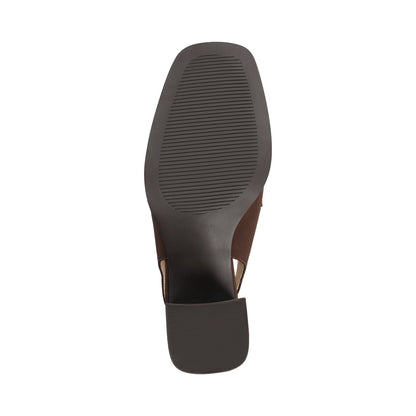 Journee HENRIKA MOC TOE PUMPS - Chocolate