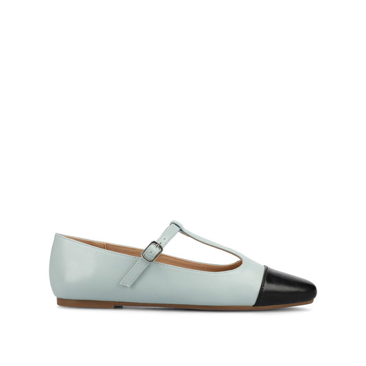 Journee THEAH T-STRAP BALLET FLATS - Light Blue