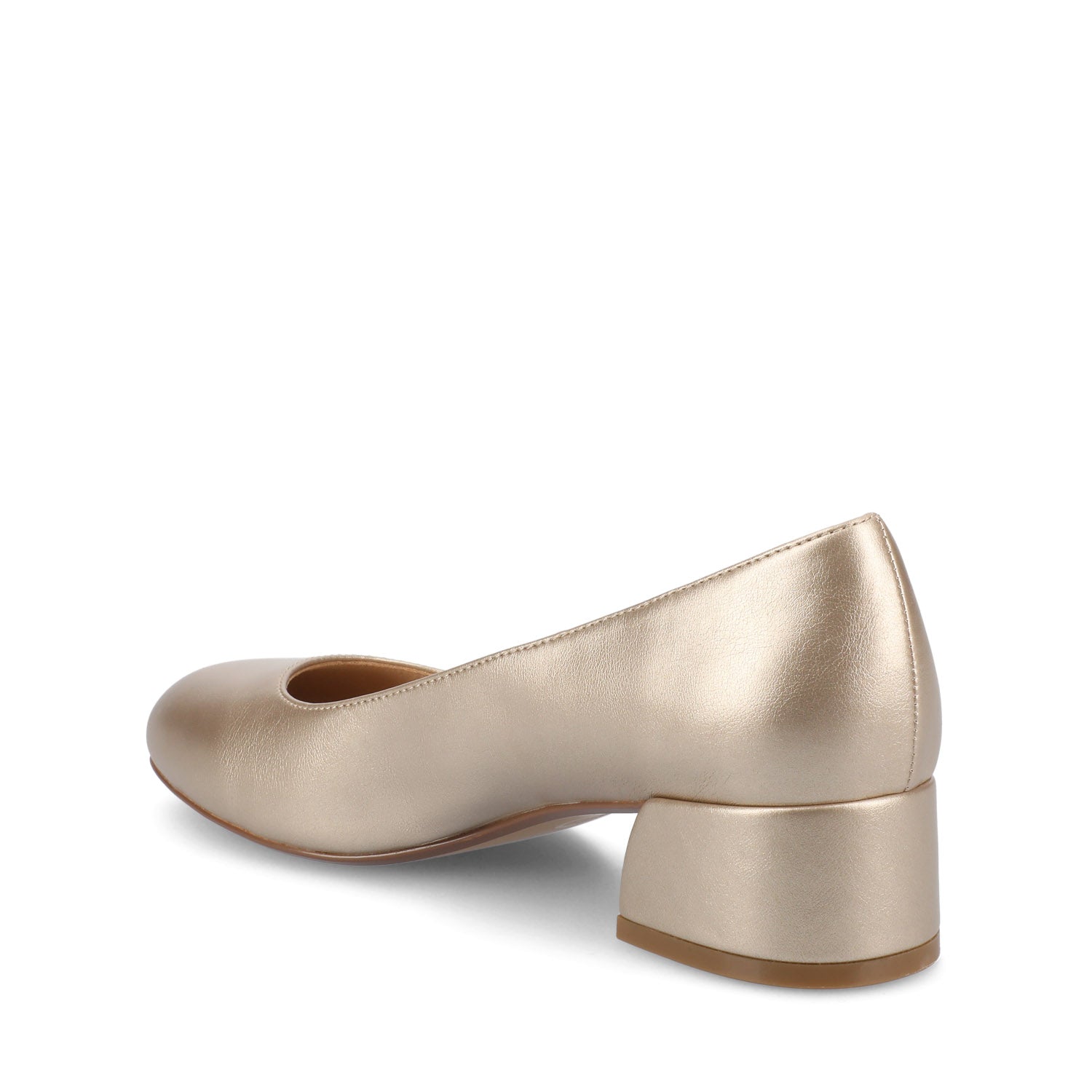 Journee SAAR II LOW PUMP HEELS IN PATENT - Gold PU