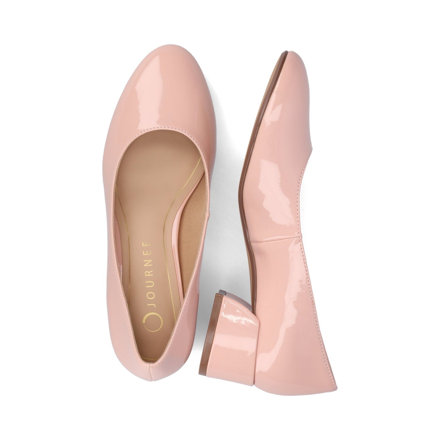 Journee SAAR II LOW PUMP HEELS IN PATENT - Pink Patent