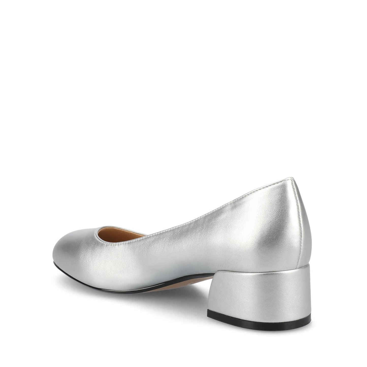 Journee SAAR II LOW PUMP HEELS IN PATENT - Silver PU