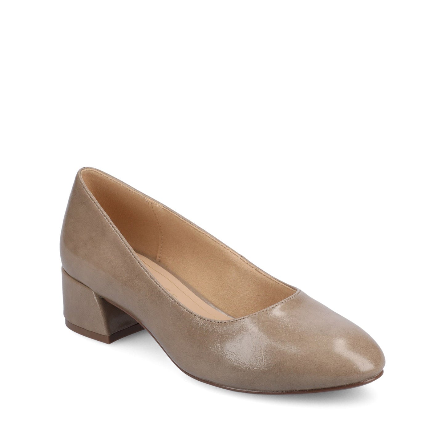 Journee SAAR II LOW PUMP HEELS IN PATENT - Taupe Patent