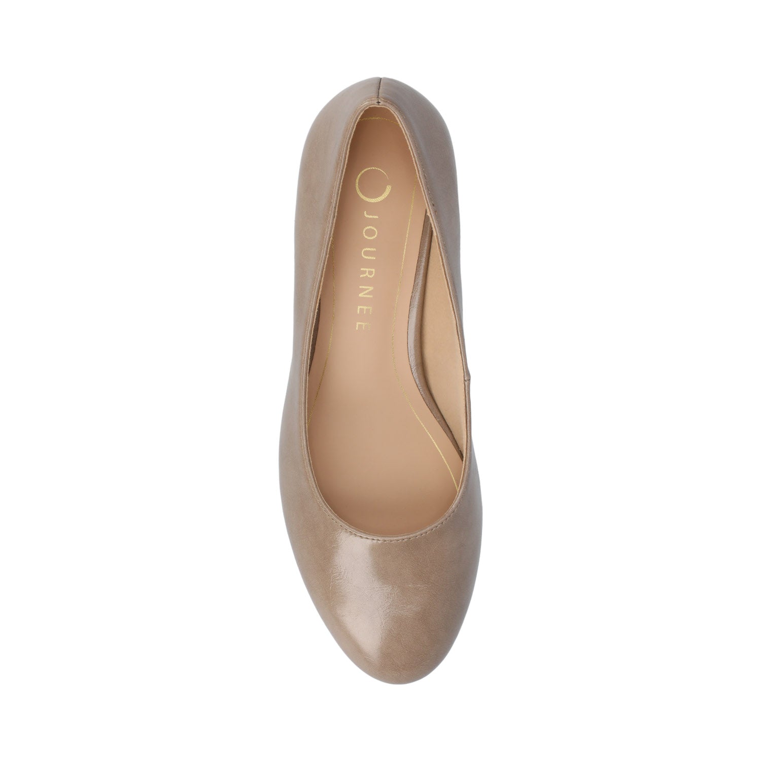 Journee SAAR II LOW PUMP HEELS IN PATENT - Taupe Patent