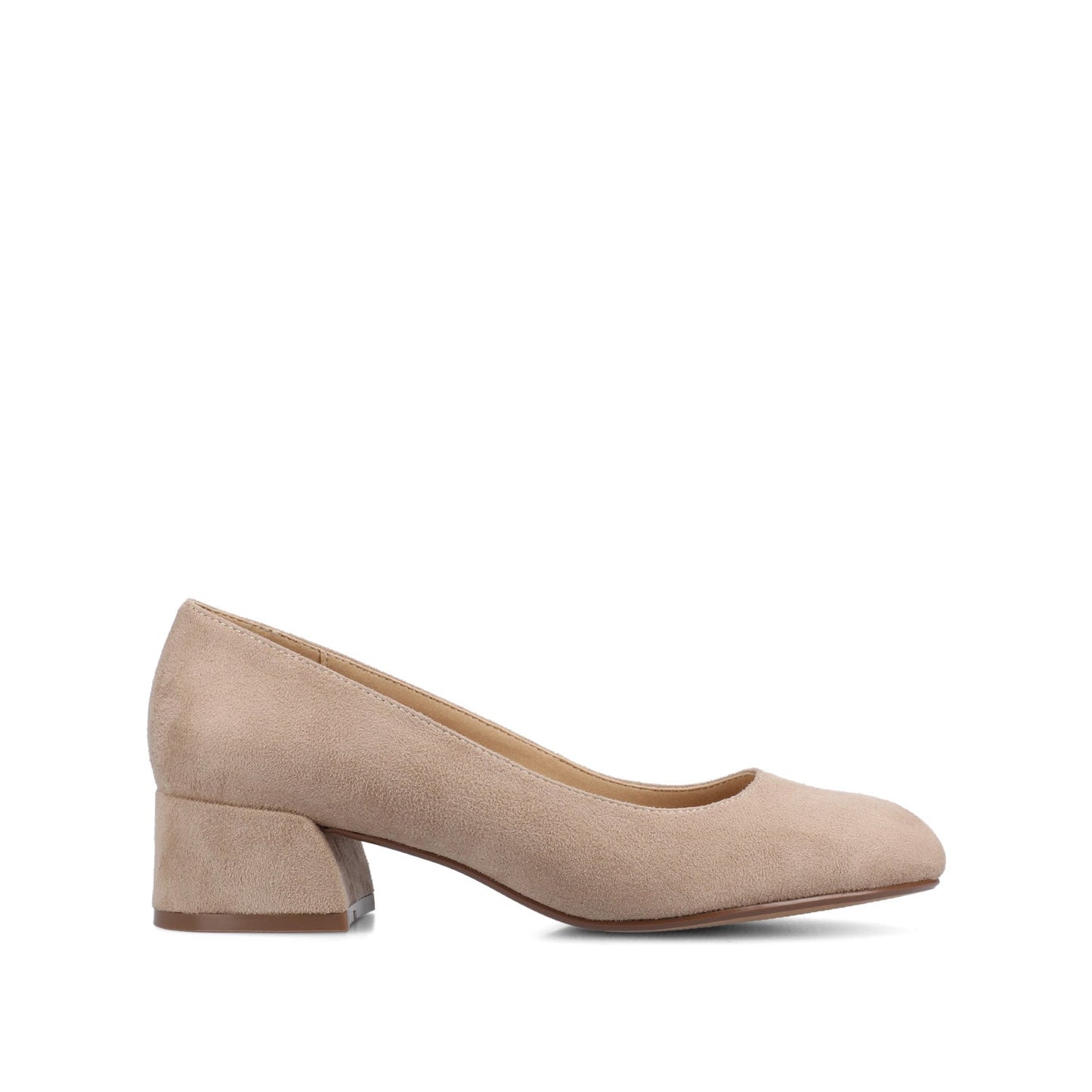 Journee SAAR II LOW PUMP HEELS IN STATEMENT - Nude Suede