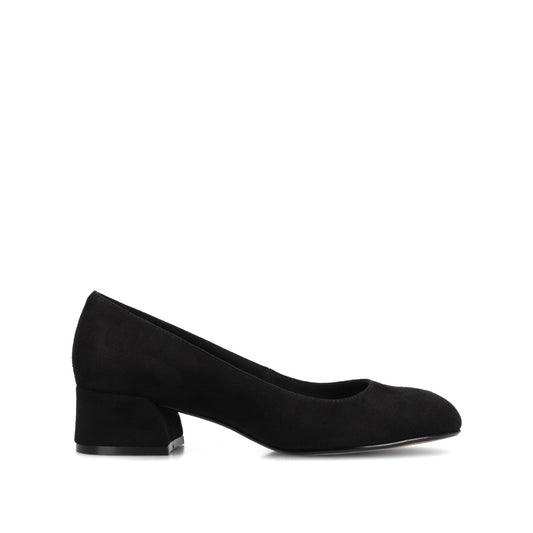 Journee SAAR II LOW PUMP HEELS IN STATEMENT - Black Suede