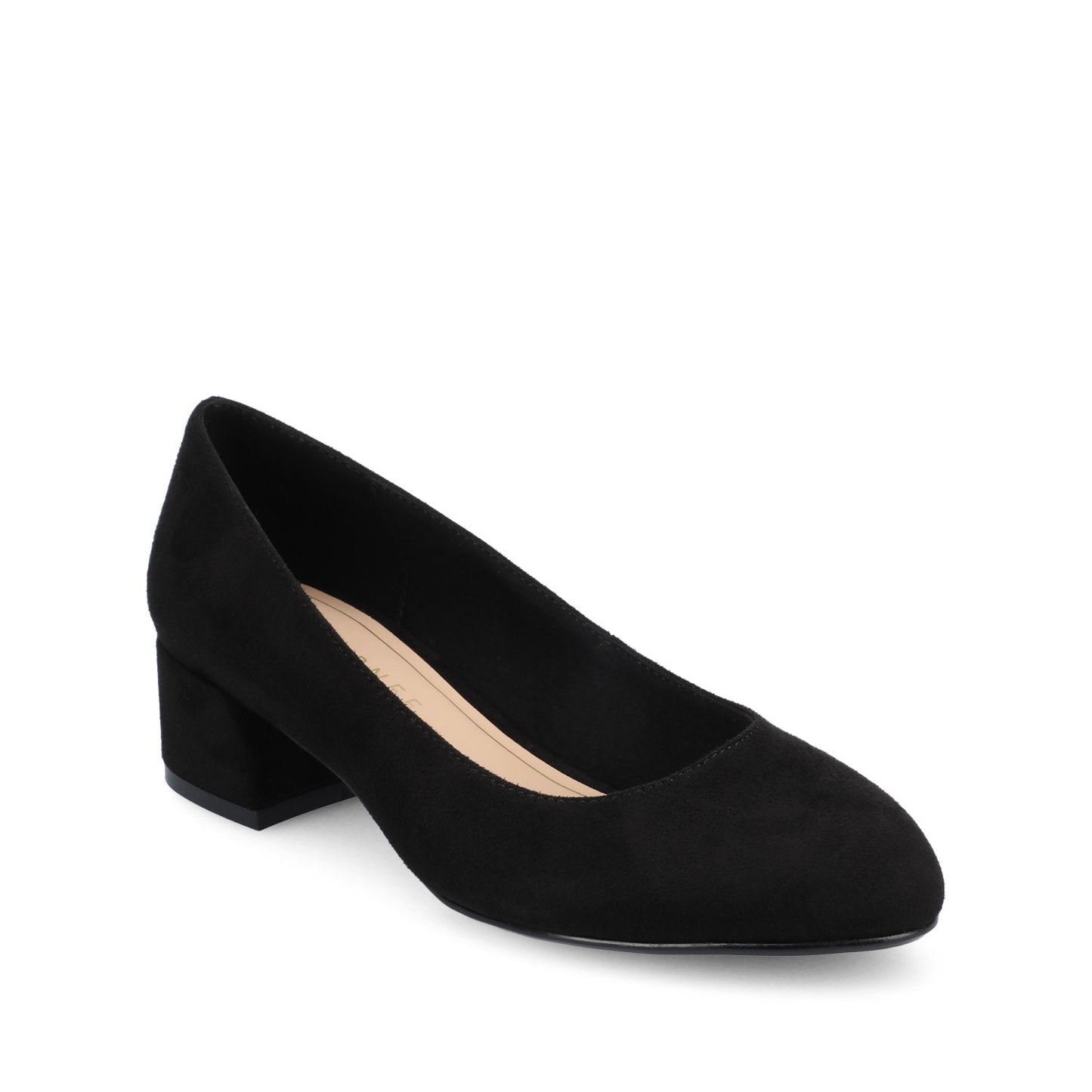 Journee SAAR II LOW PUMP HEELS IN STATEMENT - Black Suede