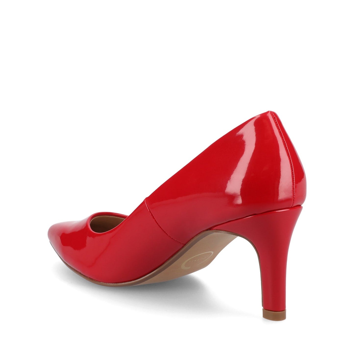Journee SCYLEE STILETTO PUMP HEELS IN PATENT - Red Patent