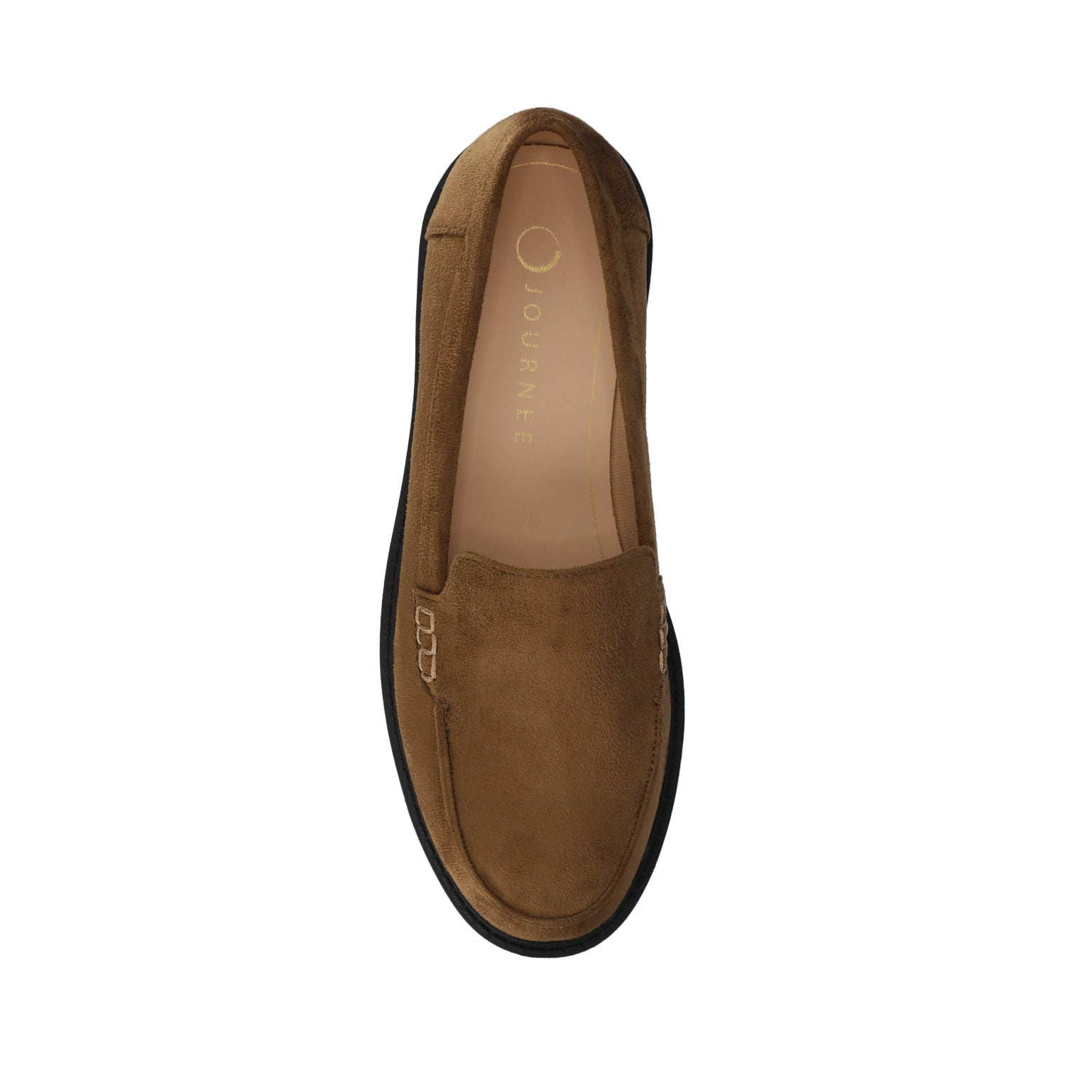 Journee ERIKA SLIP ON LOAFER - Chocolate Faux Suede