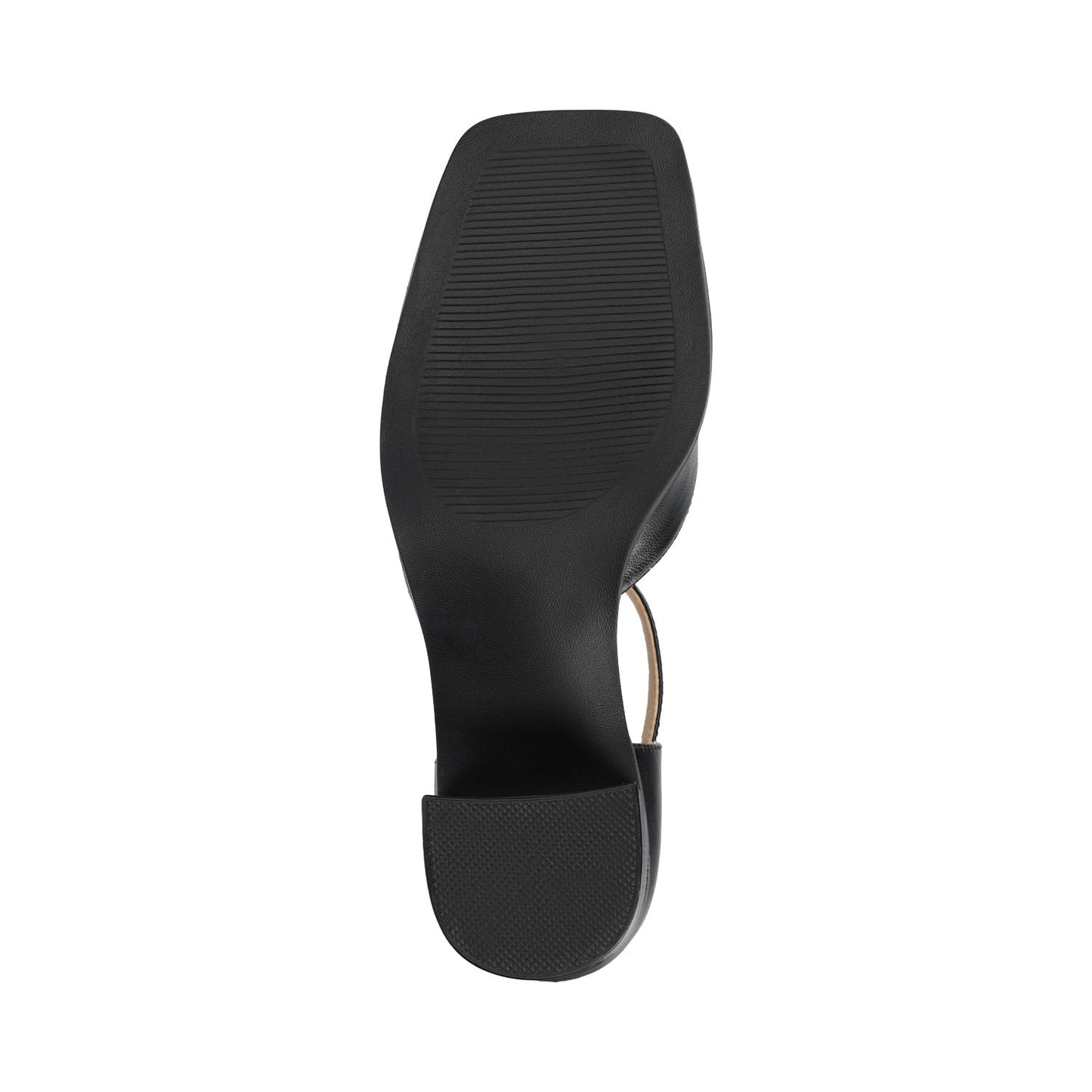 Journee EVANGELINE D'ORSAY HEELS IN VEGAN LEATHER - Black PU
