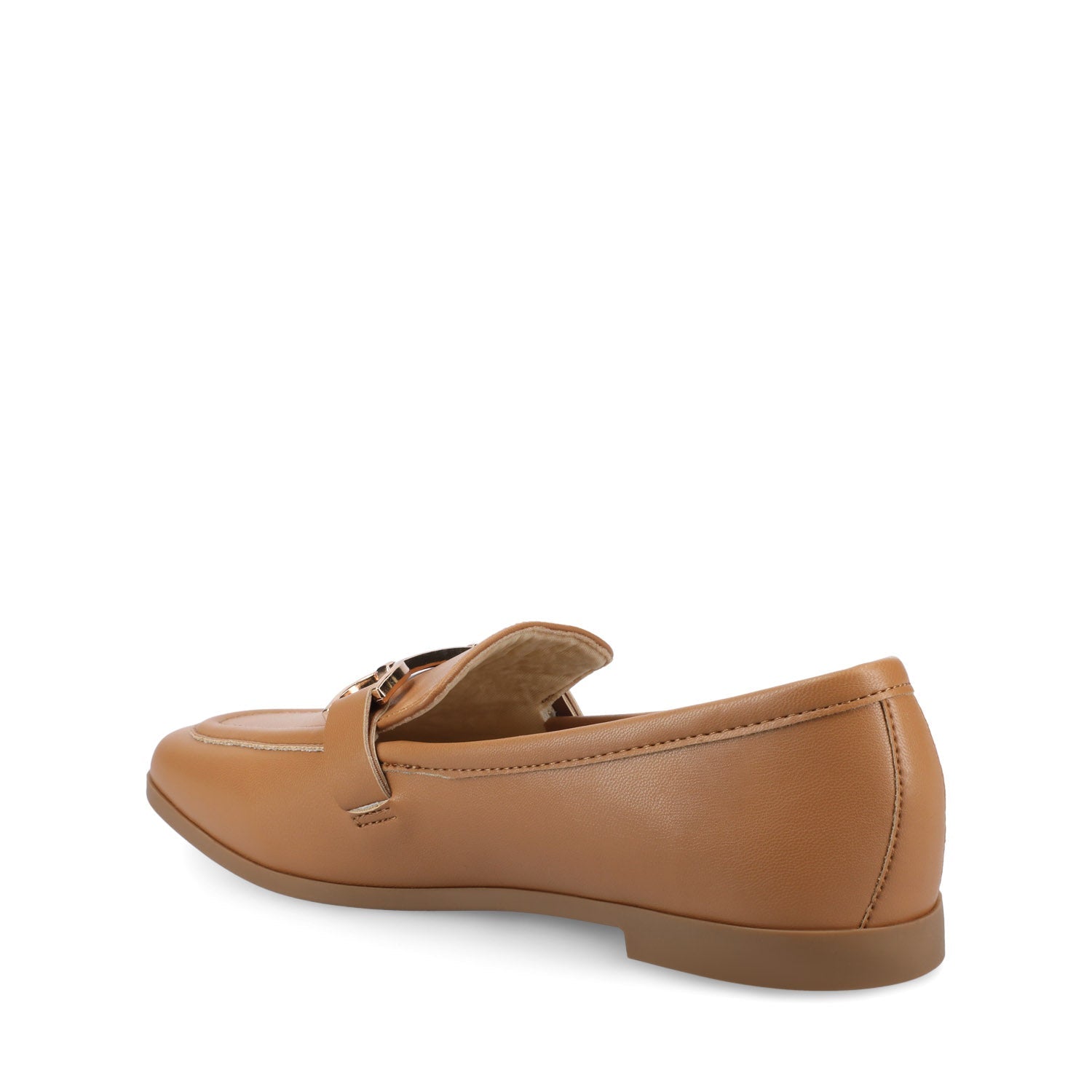 Journee MIZZA LOAFER FLATS IN VEGAN LEATHER - Tan PU