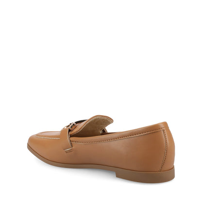 Journee MIZZA LOAFER FLATS IN VEGAN LEATHER - Tan PU