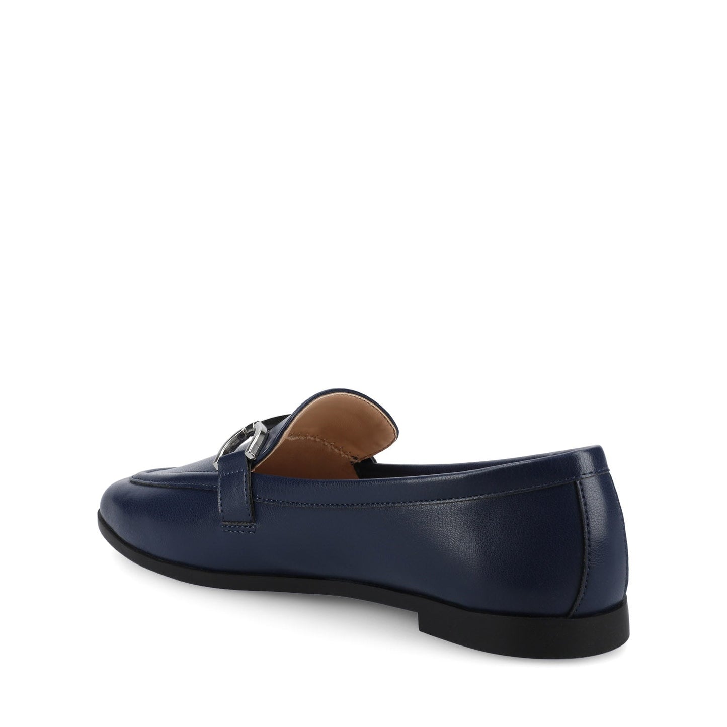 Journee MIZZA LOAFER FLATS IN VEGAN LEATHER - Navy PU