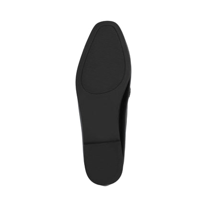 Journee MIZZA LOAFER FLATS IN VEGAN LEATHER - Black PU