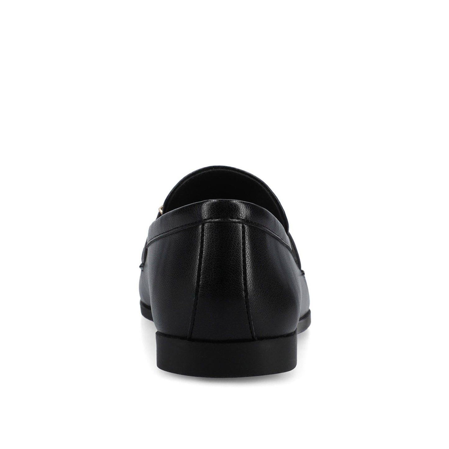 Journee MIZZA LOAFER FLATS IN VEGAN LEATHER - Black PU