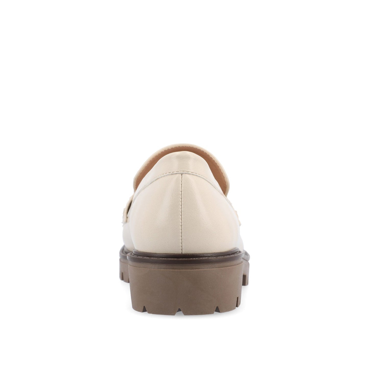Journee JESSAMEY HORSE BIT LOAFER FLATS - Off White Vegan Leather