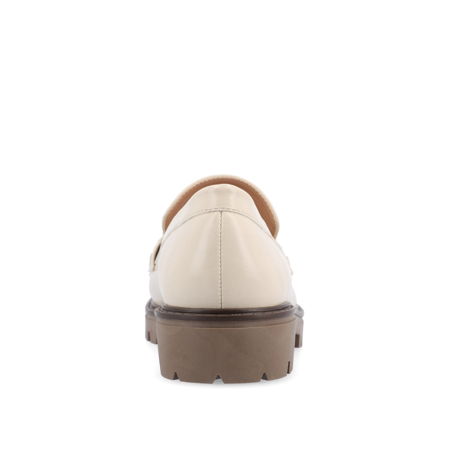 Journee JESSAMEY HORSE BIT LOAFER FLATS - Off White Vegan Leather